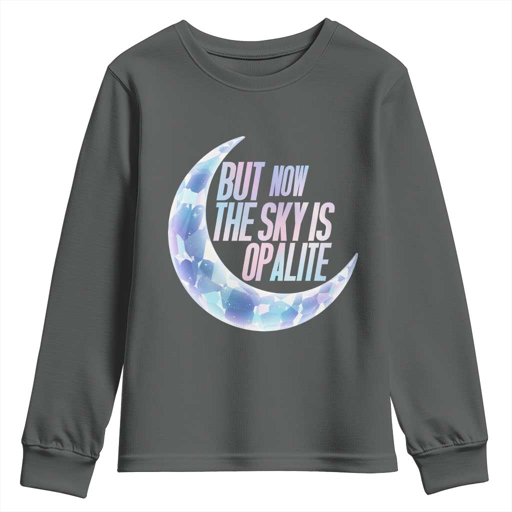 The Sky Is Opalite Moonstone Mystical Crystal Lover Youth Sweatshirt - Wonder Print Shop