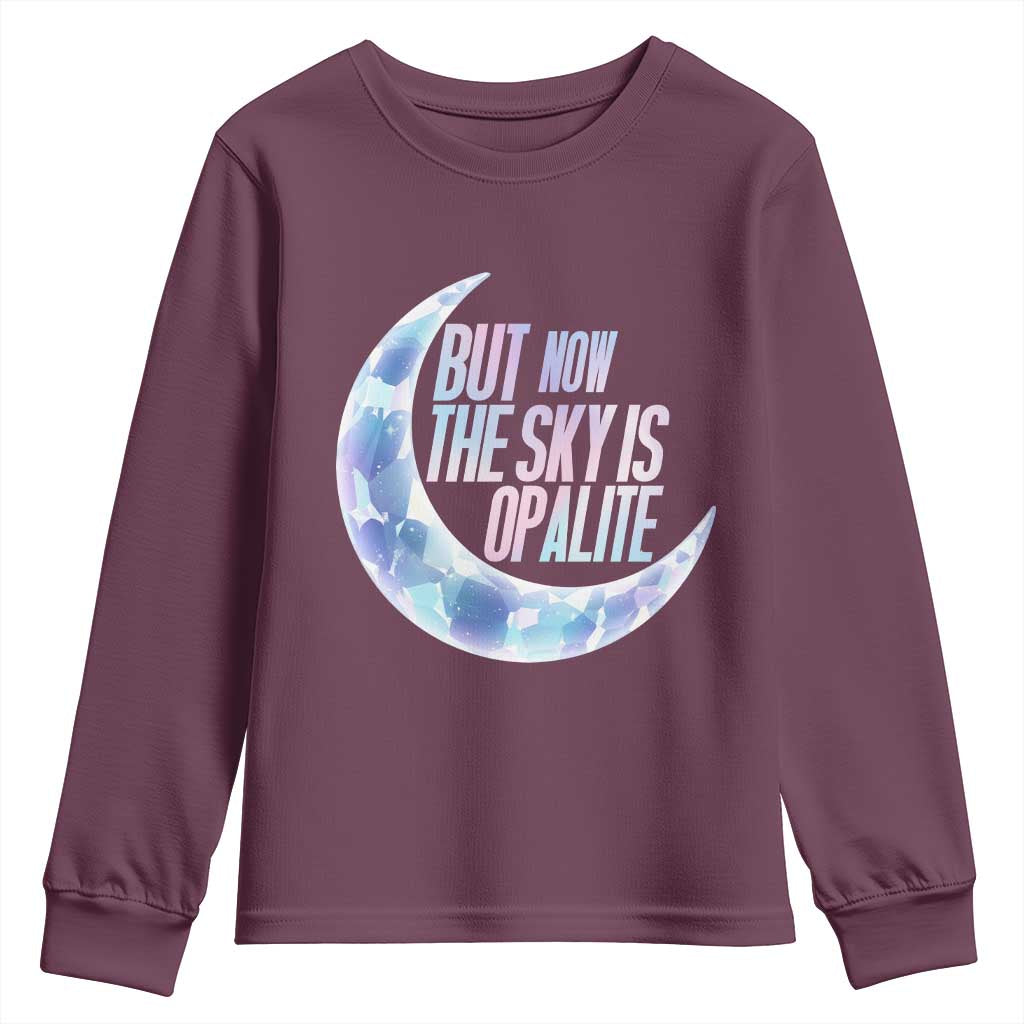 The Sky Is Opalite Moonstone Mystical Crystal Lover Youth Sweatshirt - Wonder Print Shop