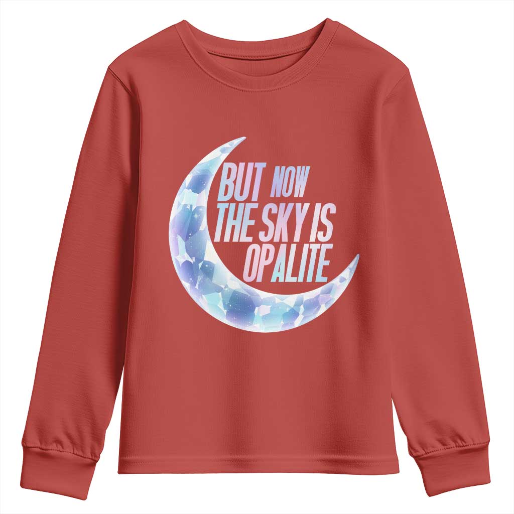 The Sky Is Opalite Moonstone Mystical Crystal Lover Youth Sweatshirt - Wonder Print Shop