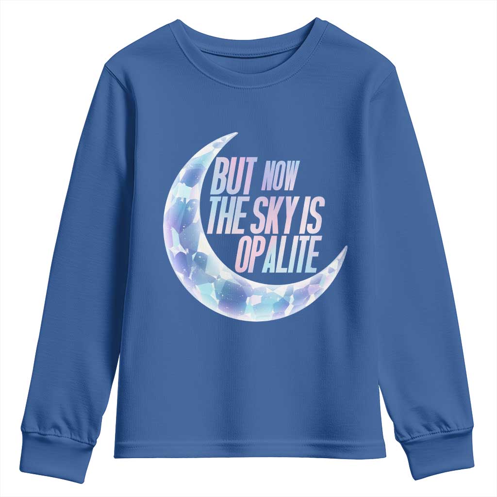 The Sky Is Opalite Moonstone Mystical Crystal Lover Youth Sweatshirt - Wonder Print Shop