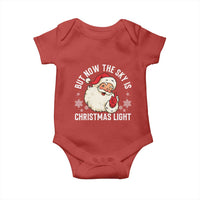 Santa Opalite Christmas Baby Onesie But Now The Sky Is Xmas Light - Wonder Print Shop