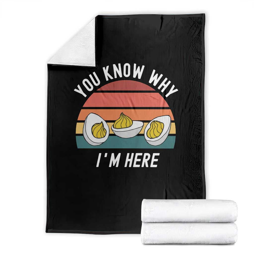 Funny Thanksgiving Dinner Throw Blanket You Know Why I Am Here - Wonder Print Shop