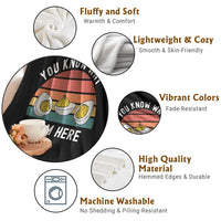 Funny Thanksgiving Dinner Throw Blanket You Know Why I Am Here - Wonder Print Shop