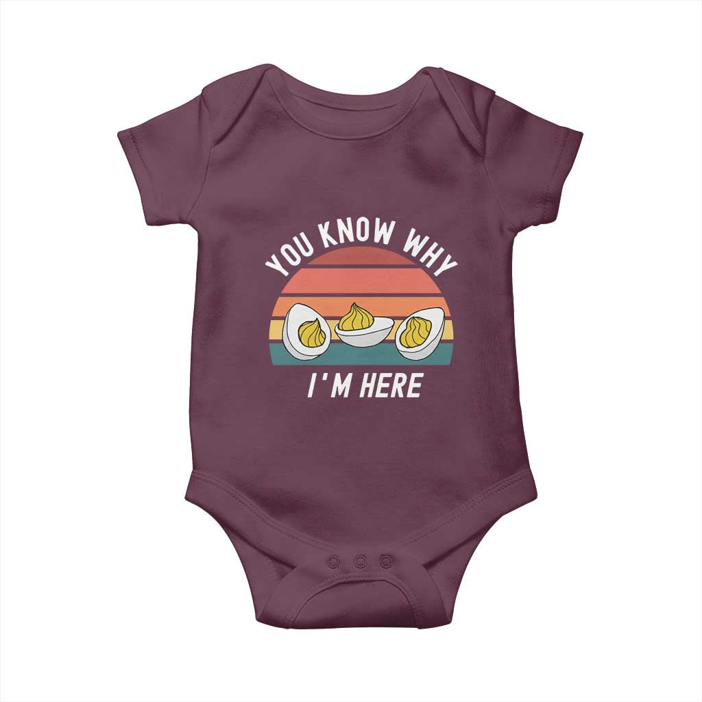 Funny Thanksgiving Dinner Baby Onesie You Know Why I Am Here - Wonder Print Shop