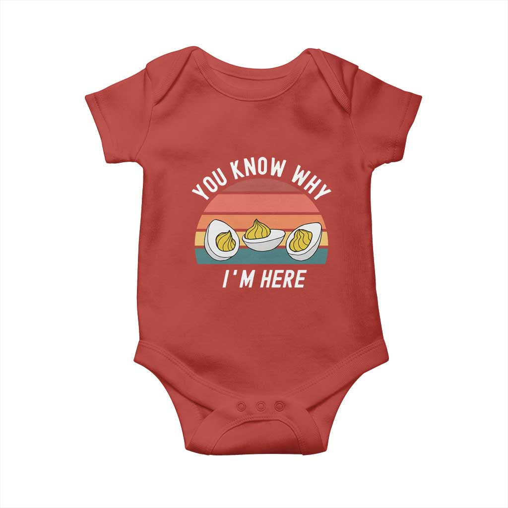 Funny Thanksgiving Dinner Baby Onesie You Know Why I Am Here - Wonder Print Shop