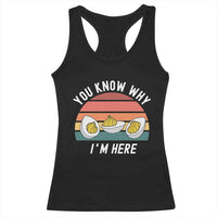Funny Thanksgiving Dinner Racerback Tank Top You Know Why I Am Here - Wonder Print Shop