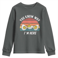 Funny Thanksgiving Dinner Youth Sweatshirt You Know Why I Am Here - Wonder Print Shop