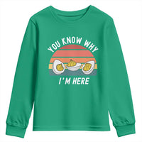 Funny Thanksgiving Dinner Youth Sweatshirt You Know Why I Am Here - Wonder Print Shop