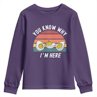 Funny Thanksgiving Dinner Youth Sweatshirt You Know Why I Am Here - Wonder Print Shop