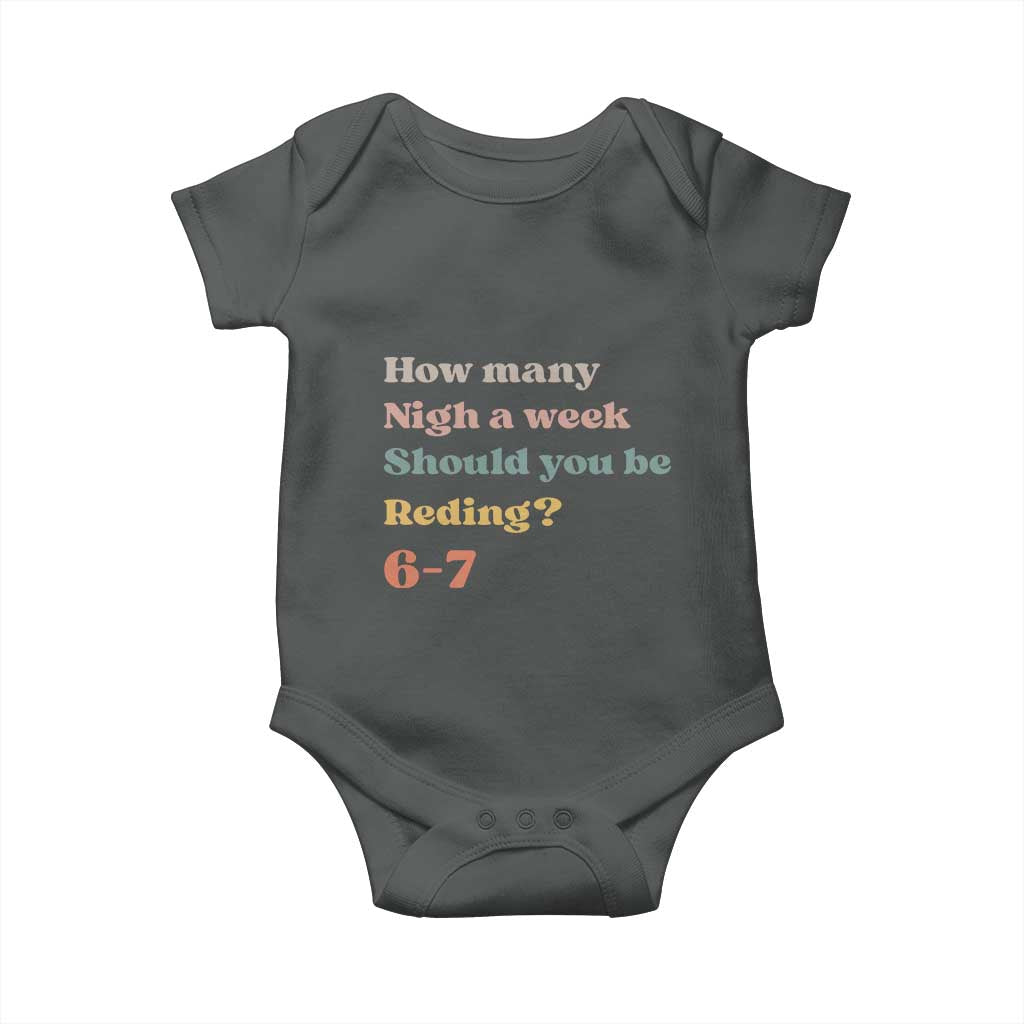 67 Six Seven Meme Baby Onesie How Many Nights Reading 67 - Wonder Print Shop