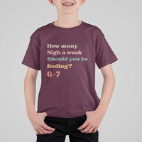 67 Six Seven Meme T Shirt For Kid How Many Nights Reading 67 - Wonder Print Shop