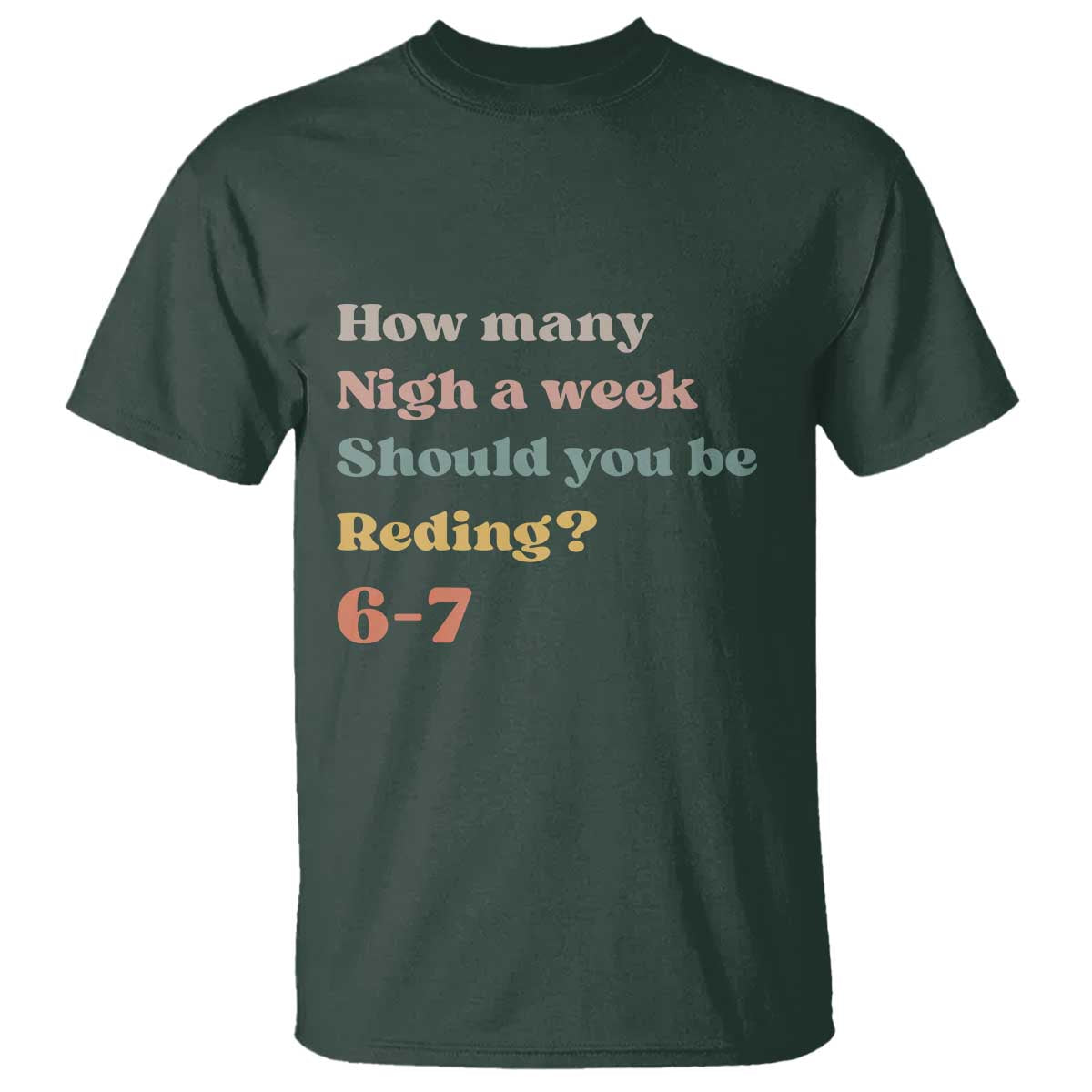 67 Six Seven Meme T Shirt How Many Nights Reading 67 - Wonder Print Shop