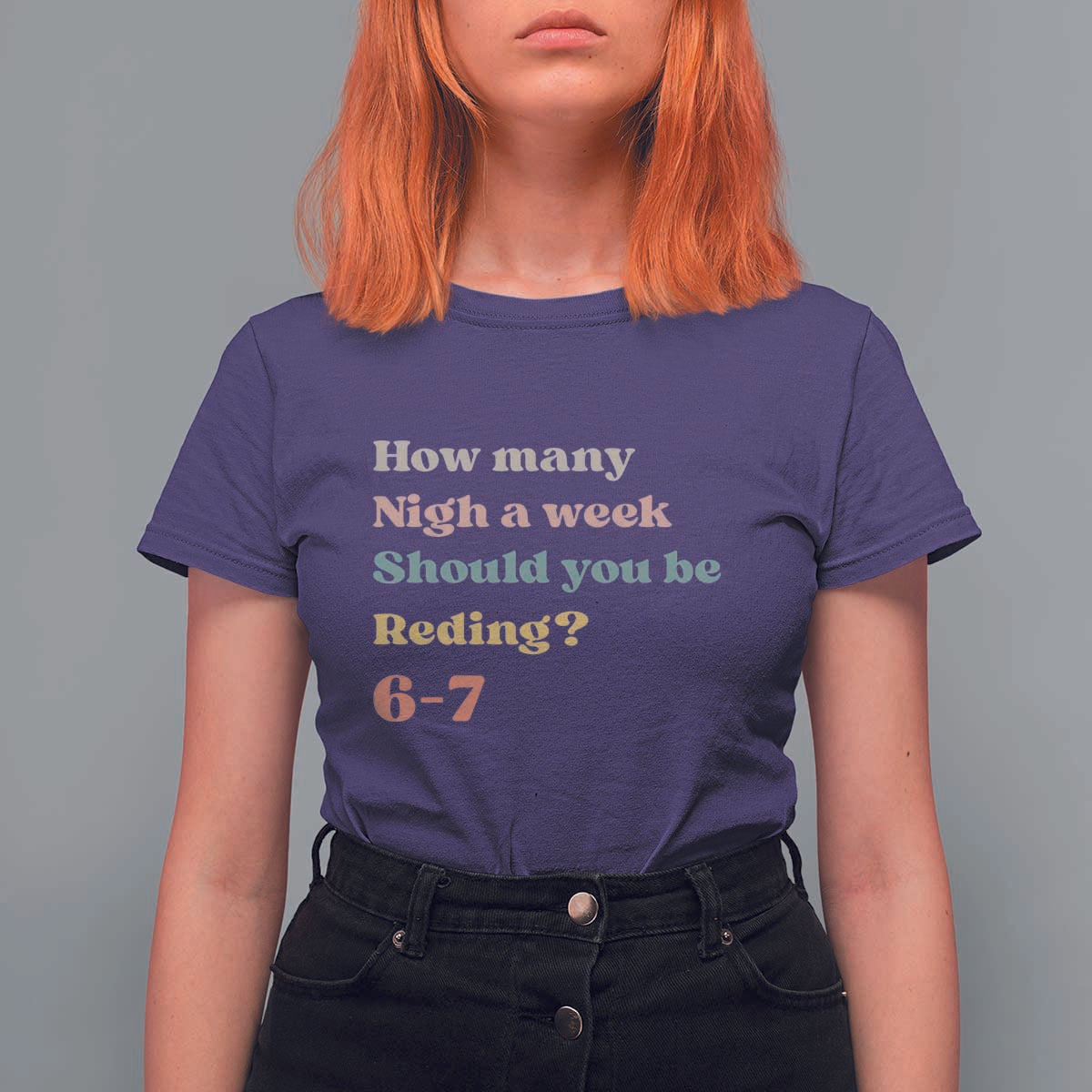 67 Six Seven Meme T Shirt For Women How Many Nights Reading 67 - Wonder Print Shop