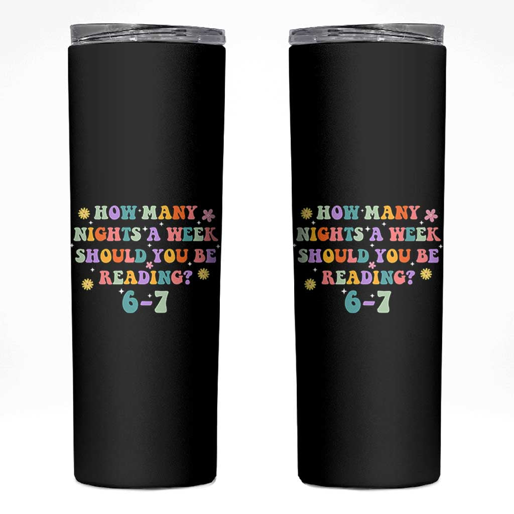 67 Six Seven Meme Skinny Tumbler Funny Reading Book Lover - Wonder Print Shop