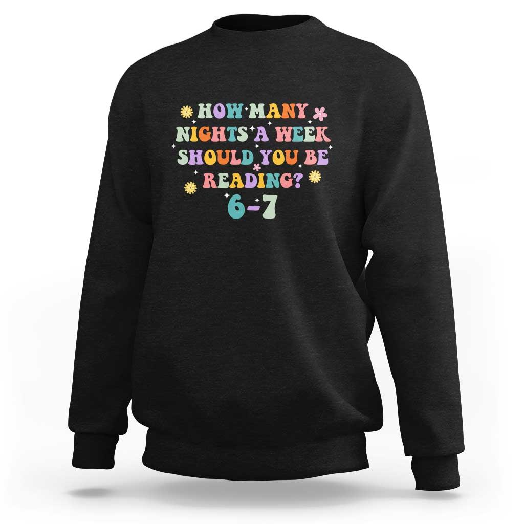 67 Six Seven Meme Sweatshirt Funny Reading Book Lover - Wonder Print Shop