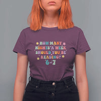 67 Six Seven Meme T Shirt For Women Funny Reading Book Lover - Wonder Print Shop