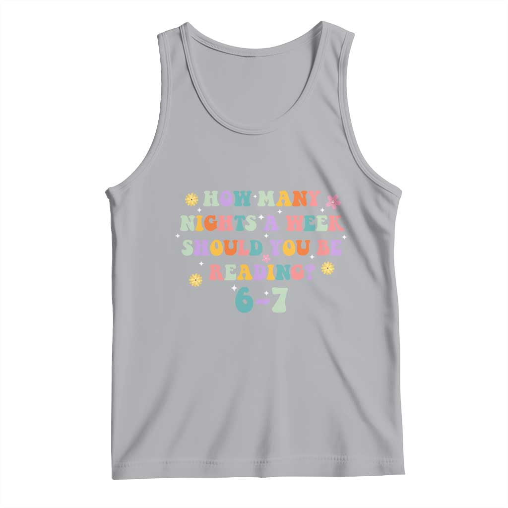 67 Six Seven Meme Tank Top Funny Reading Book Lover - Wonder Print Shop