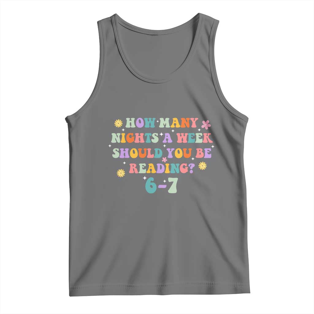 67 Six Seven Meme Tank Top Funny Reading Book Lover - Wonder Print Shop