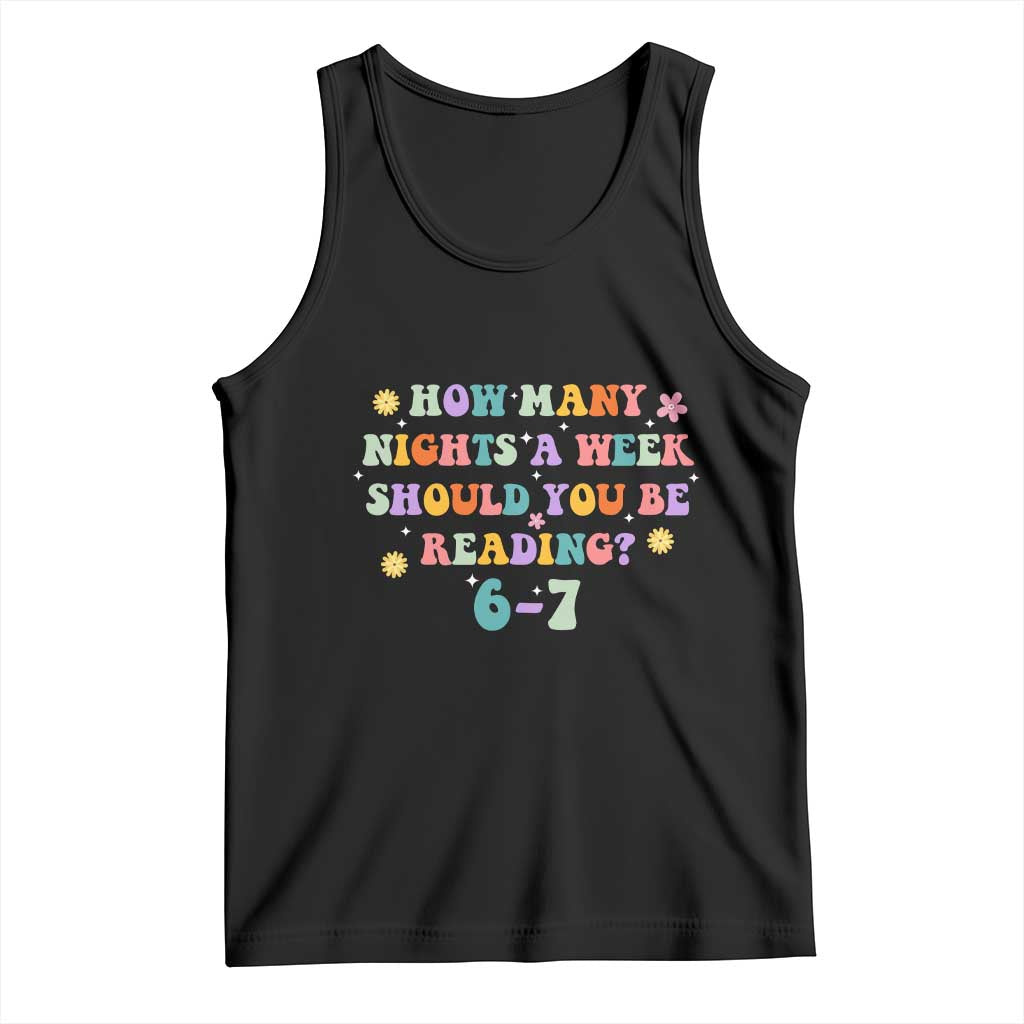 67 Six Seven Meme Tank Top Funny Reading Book Lover - Wonder Print Shop