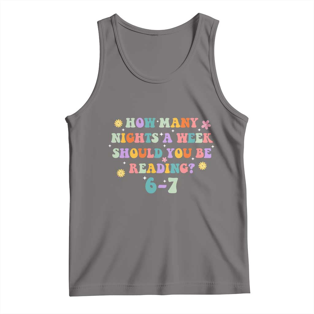 67 Six Seven Meme Tank Top Funny Reading Book Lover - Wonder Print Shop