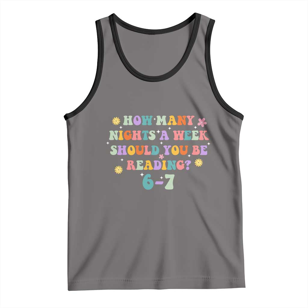 67 Six Seven Meme Tank Top Funny Reading Book Lover - Wonder Print Shop