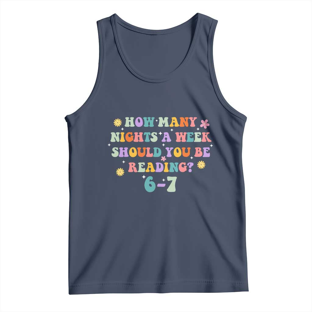 67 Six Seven Meme Tank Top Funny Reading Book Lover - Wonder Print Shop