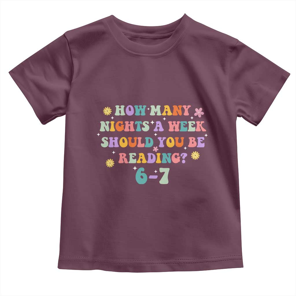 67 Six Seven Meme Toddler T Shirt Funny Reading Book Lover - Wonder Print Shop
