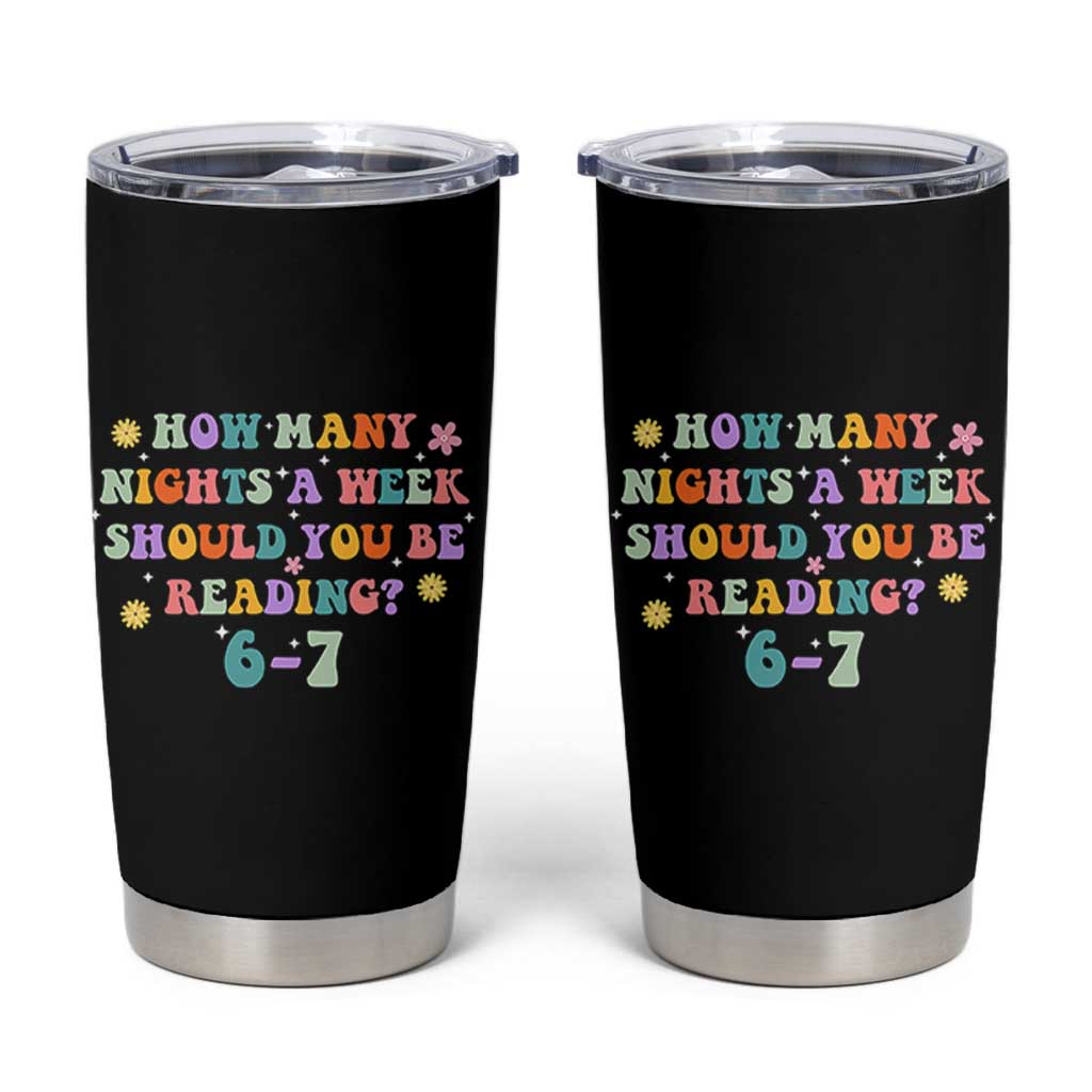 67 Six Seven Meme Tumbler Cup Funny Reading Book Lover - Wonder Print Shop