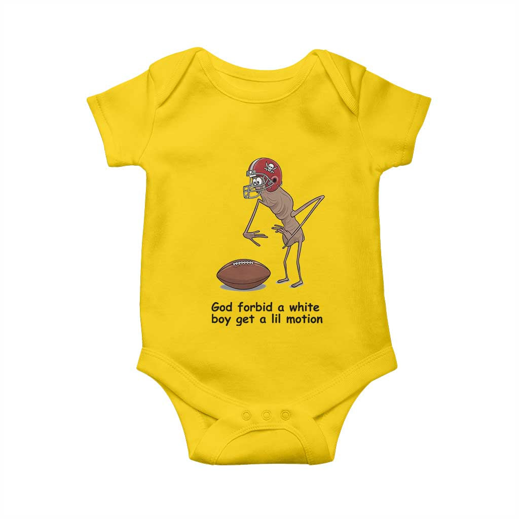 God Forbid a White Boy Get a Lil Motion Baby Onesie Marcus The Worm Robert Meme Funny Internet Quote - Wonder Print Shop