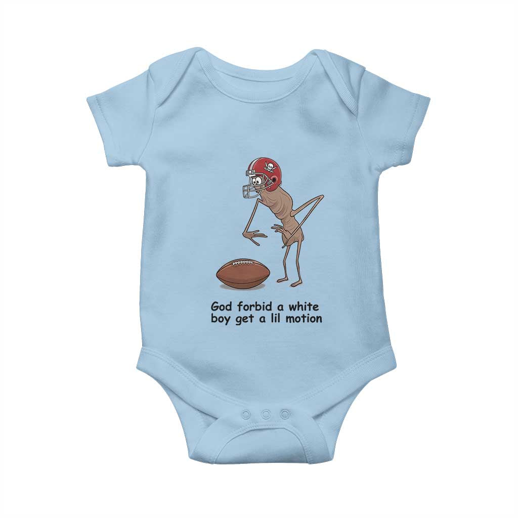 God Forbid a White Boy Get a Lil Motion Baby Onesie Marcus The Worm Robert Meme Funny Internet Quote - Wonder Print Shop