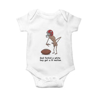 God Forbid a White Boy Get a Lil Motion Baby Onesie Marcus The Worm Robert Meme Funny Internet Quote - Wonder Print Shop