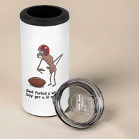 God Forbid a White Boy Get a Lil Motion 4 in 1 Can Cooler Tumbler Marcus The Worm Robert Meme Funny Internet Quote - Wonder Print Shop