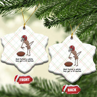 God Forbid a White Boy Get a Lil Motion Ceramic Ornament Marcus The Worm Robert Meme Funny Internet Quote - Wonder Print Shop