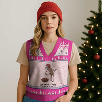 God Forbid a White Boy Get a Lil Motion V-Neck Knit Sweater Vest Marcus The Worm Robert Meme Funny Internet Quote - Wonder Print Shop