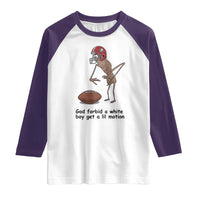 God Forbid a White Boy Get a Lil Motion Raglan Shirt Marcus The Worm Robert Meme Funny Internet Quote - Wonder Print Shop