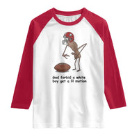God Forbid a White Boy Get a Lil Motion Raglan Shirt Marcus The Worm Robert Meme Funny Internet Quote - Wonder Print Shop