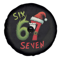 67 Six Seven Christmas Meme Spare Tire Cover Funny Santa Xmas - Wonder Print Shop
