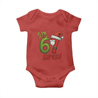 67 Six Seven Christmas Meme Baby Onesie Funny Santa Xmas - Wonder Print Shop