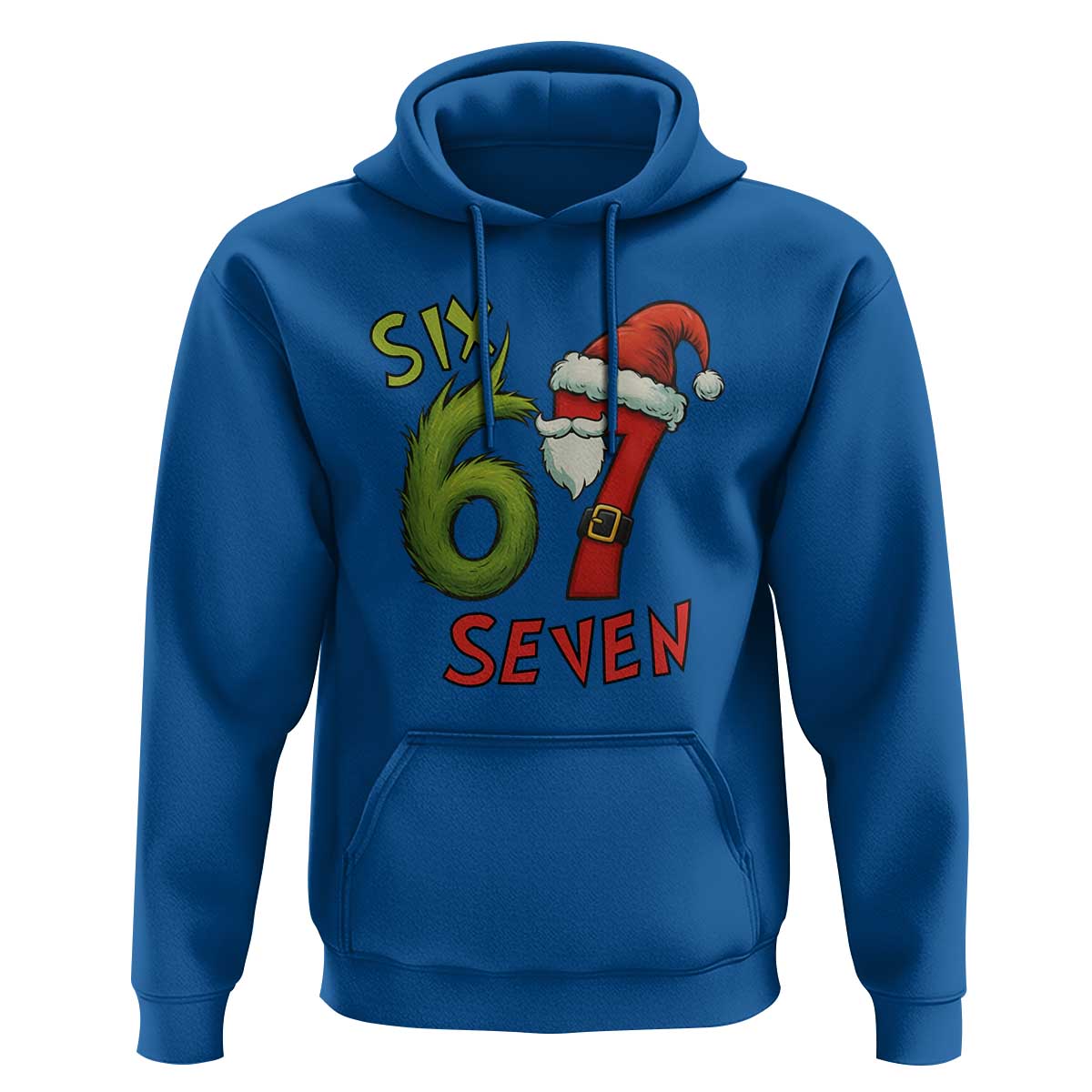 67 Six Seven Christmas Meme Hoodie Funny Santa Xmas - Wonder Print Shop