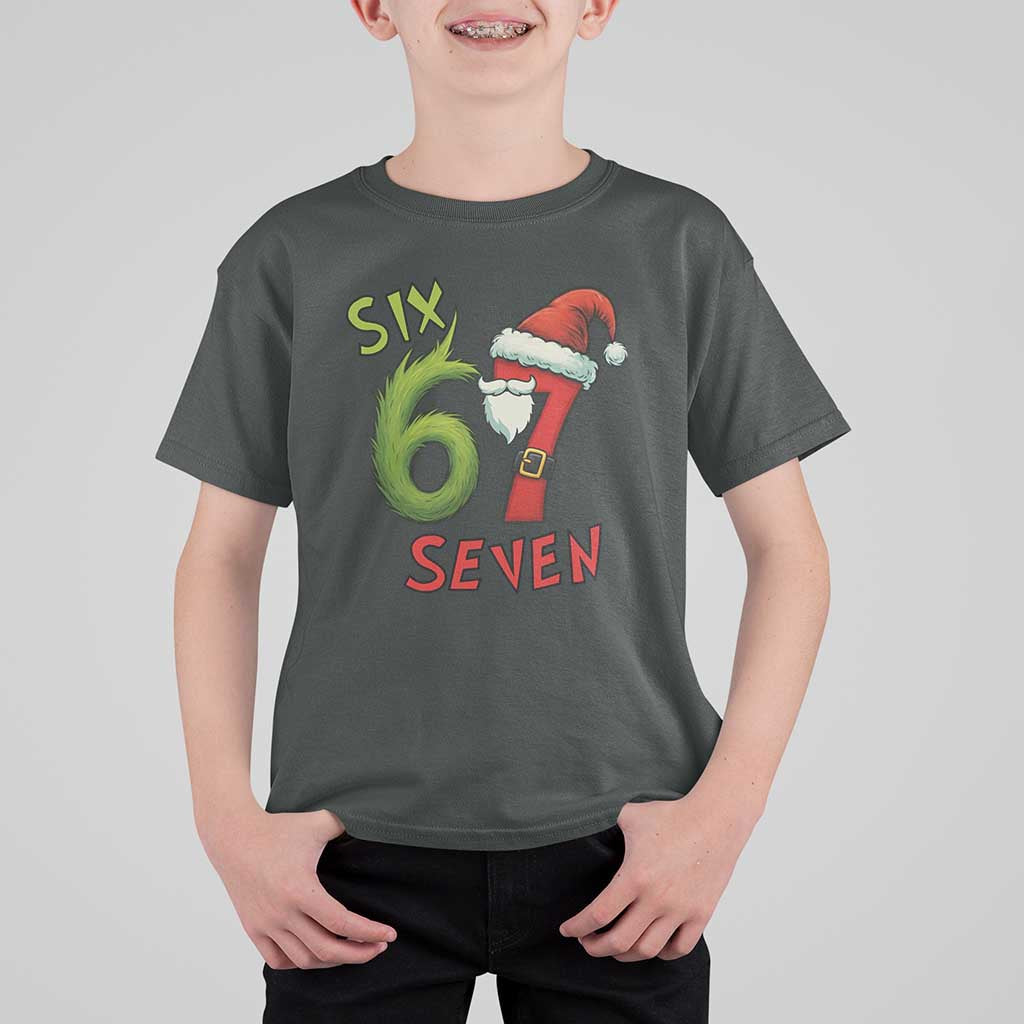 67 Six Seven Christmas Meme T Shirt For Kid Funny Santa Xmas - Wonder Print Shop