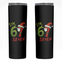 67 Six Seven Christmas Meme Skinny Tumbler Funny Santa Xmas - Wonder Print Shop