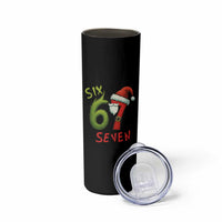 67 Six Seven Christmas Meme Skinny Tumbler Funny Santa Xmas - Wonder Print Shop