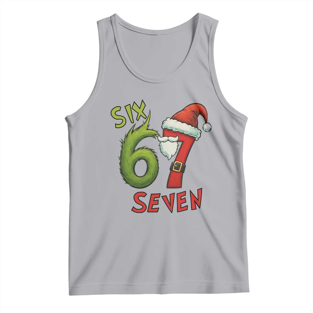 67 Six Seven Christmas Meme Tank Top Funny Santa Xmas - Wonder Print Shop