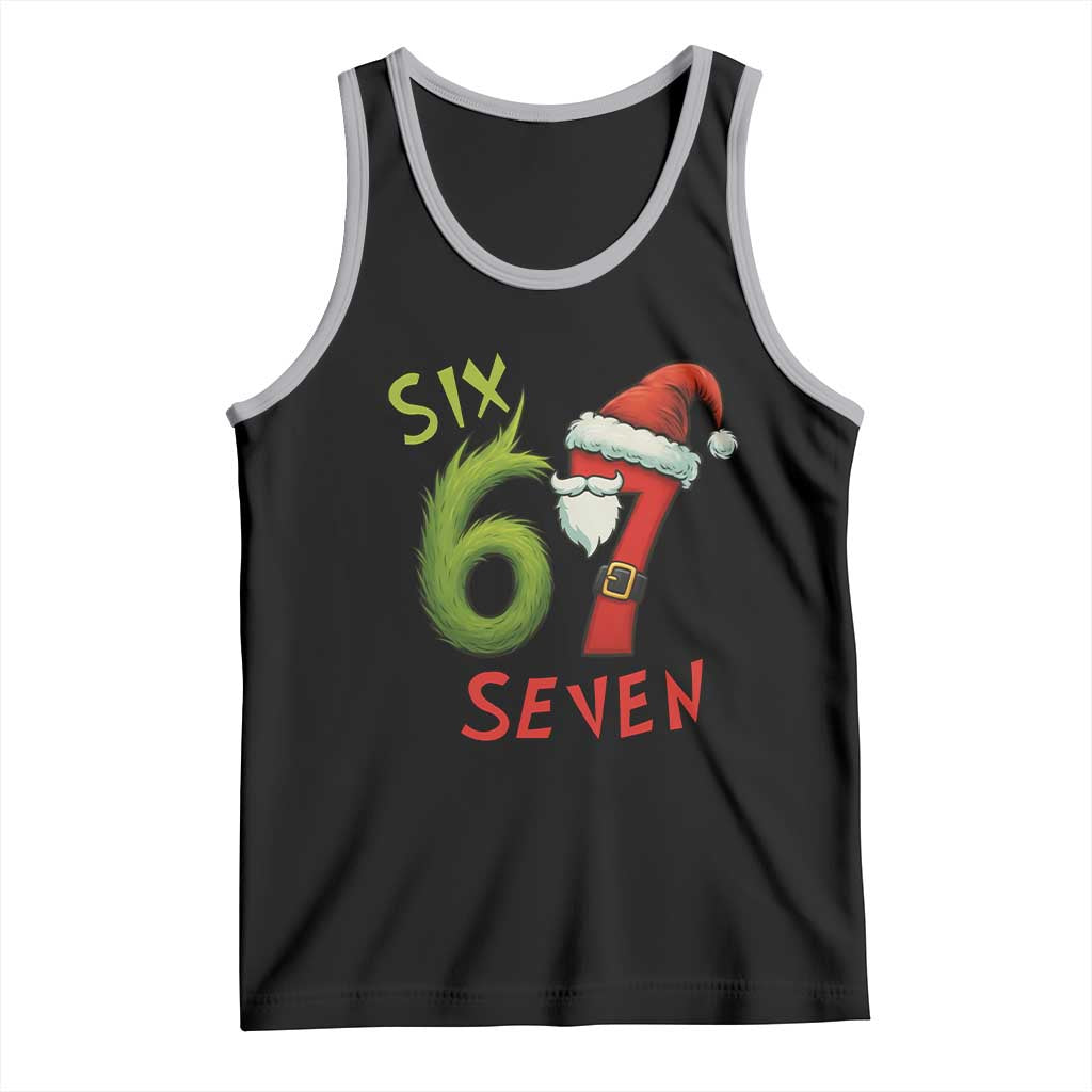 67 Six Seven Christmas Meme Tank Top Funny Santa Xmas - Wonder Print Shop