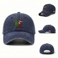 67 Six Seven Christmas Meme Washed Cotton Baseball Cap Funny Santa Xmas