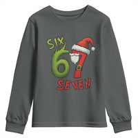 67 Six Seven Christmas Meme Youth Sweatshirt Funny Santa Xmas - Wonder Print Shop