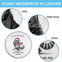 Funny Racoon Christmas Spare Tire Cover If I Ever Get Rabies You're High On My Bitting List - Wonder Print Shop