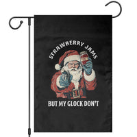 Strawberry Jams But My Gun Do Not Garden Flag Funny Santa Gun Christmas - Wonder Print Shop