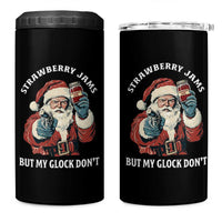 Strawberry Jams But My Gun Do Not 4 in 1 Can Cooler Tumbler Funny Santa Gun Christmas - Wonder Print Shop
