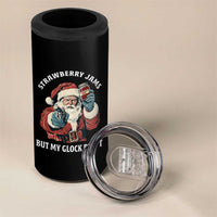 Strawberry Jams But My Gun Do Not 4 in 1 Can Cooler Tumbler Funny Santa Gun Christmas - Wonder Print Shop